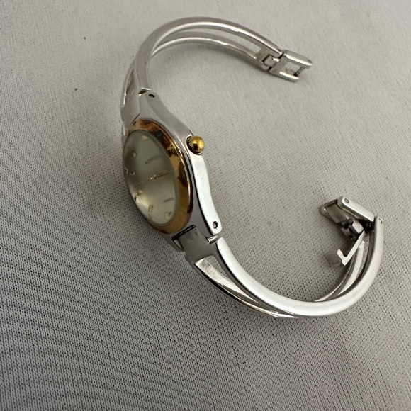 Anne Klein silver and gold tone bracelet style watch with date function - Picture 4 of 6